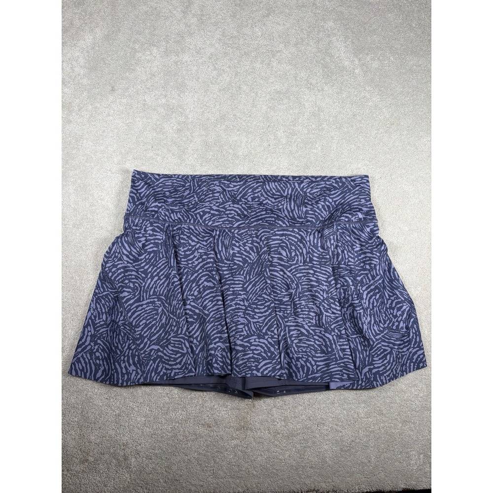 Athleta Ace Printed 13.5" Tennis Skort in Purple Fiji Medieval Violet Sz 3X